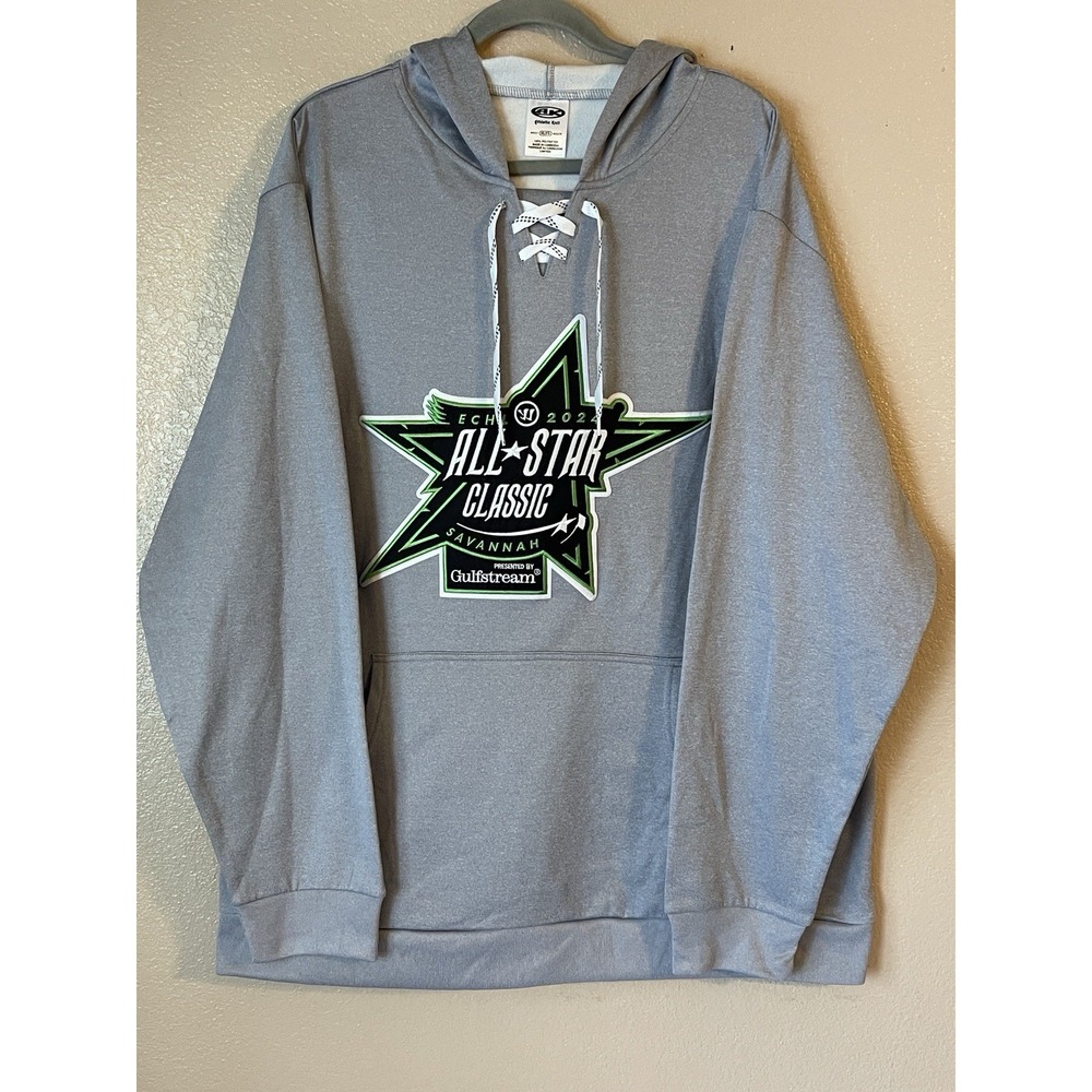 Men's 3XL NWOT Savannah Ghost Pirates ECHL All-Star Classic 2024 Hoodie Gray
